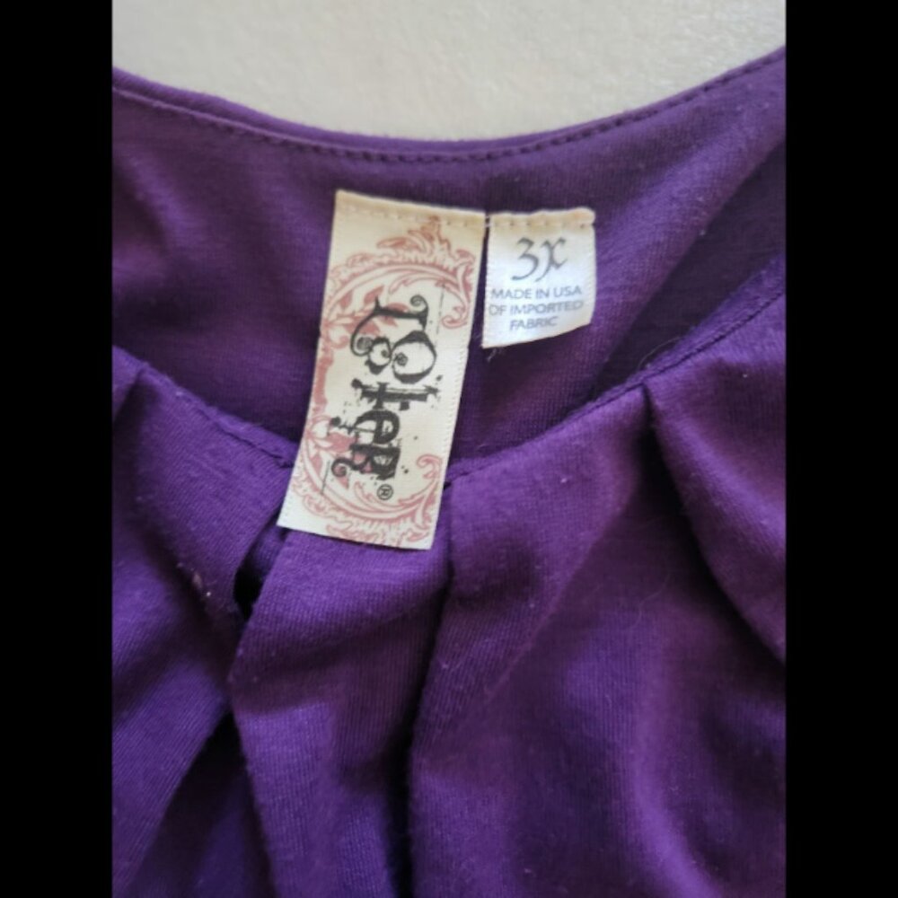 Purple mini dress w/ pockets - Picture 4 of 4